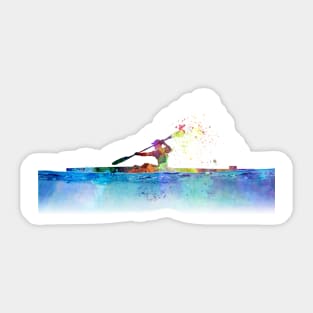 Kayak in watercolor Sticker